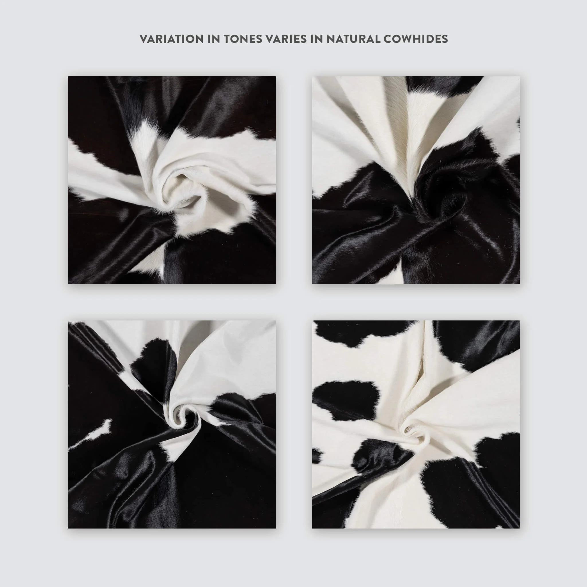 Black and White Cowhide Rug - Image 13