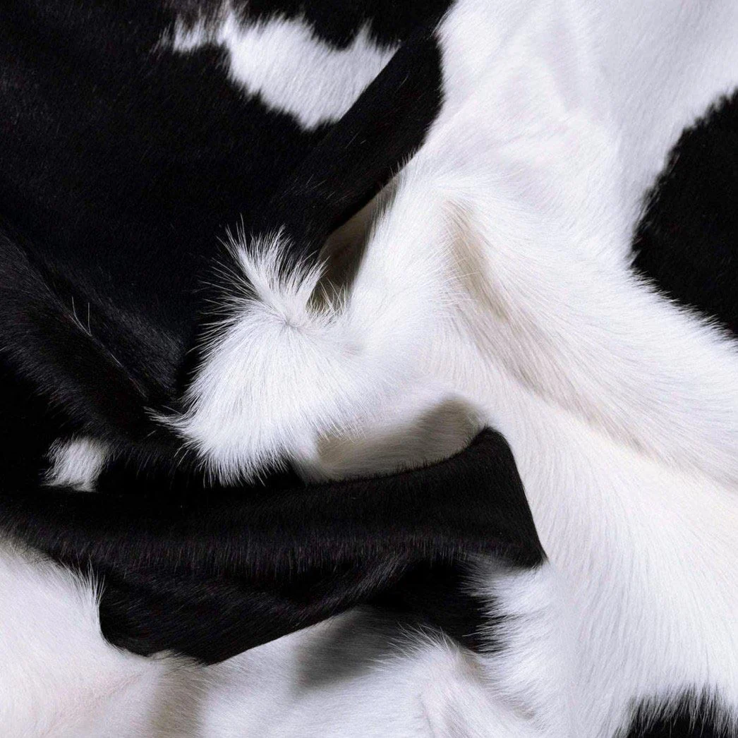 Black and White Brazilian Cowhide Rug: XXL - Image 8
