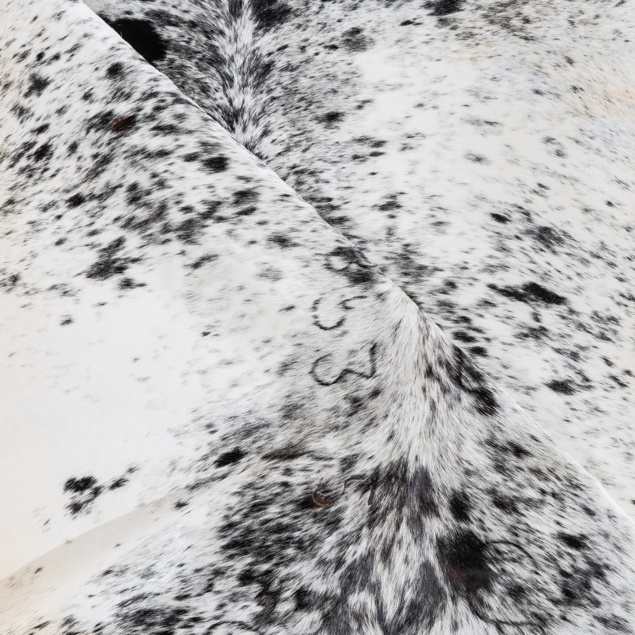 Black Salt and Pepper Cowhide Rug Size 7'8" L x 6'10" W 5496 - Image 4