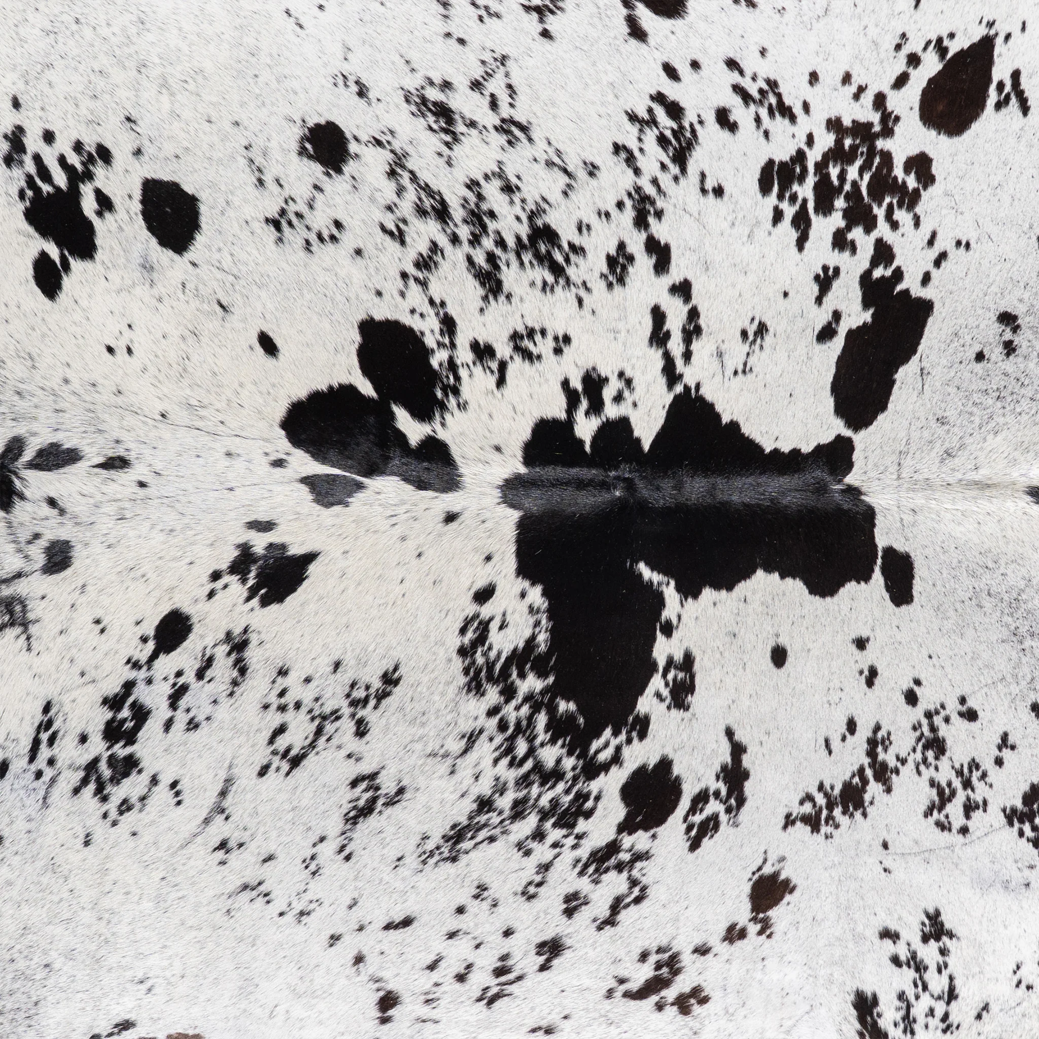 Brazilian Black Salt and Pepper Cowhide Rug Size 7'8" L x 6'6" W 5285 - Image 3