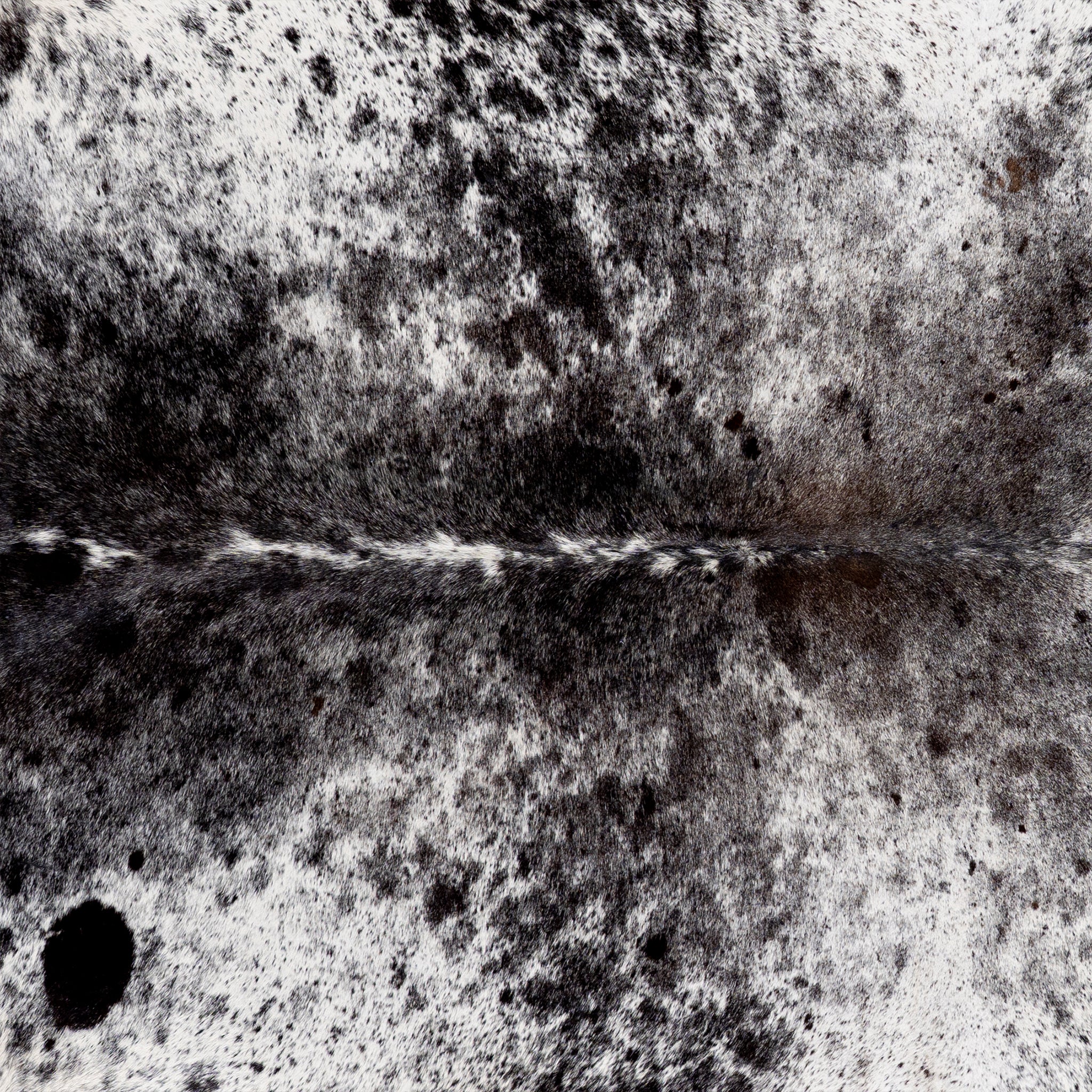 Brazilian Black Salt and Pepper Cowhide Rug Size 7'9" L x 6'5" W 5316 - Image 3
