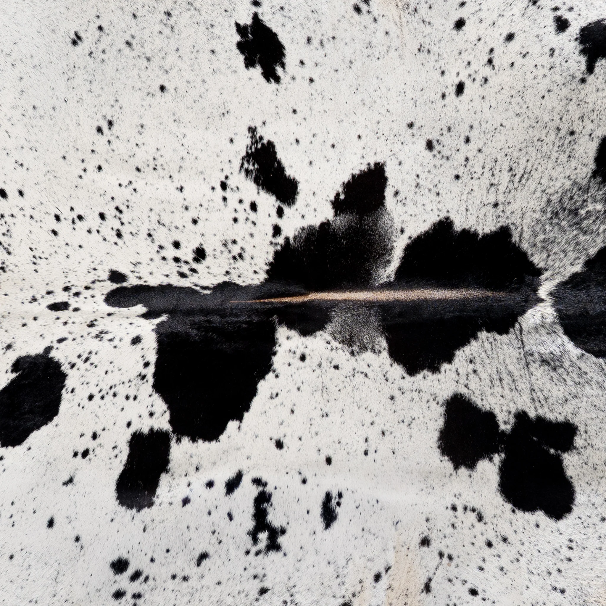 Brazilian Black Salt and Pepper Cowhide Rug Size 8'2" L x 6'11" W 5314 - Image 3