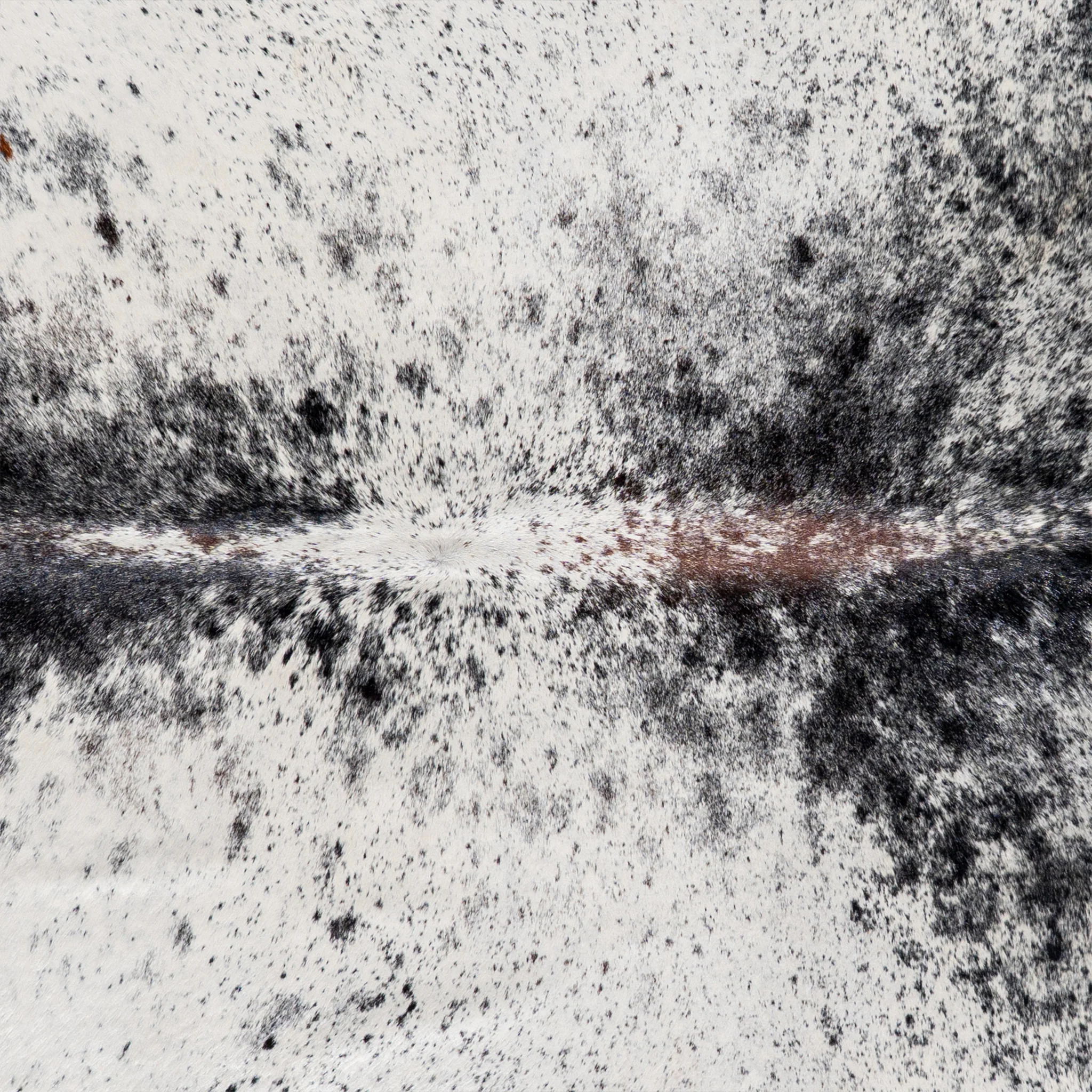 Brazilian Black Salt and Pepper Cowhide Rug Size 8'3" L x 6'11" W 5305 - Image 3