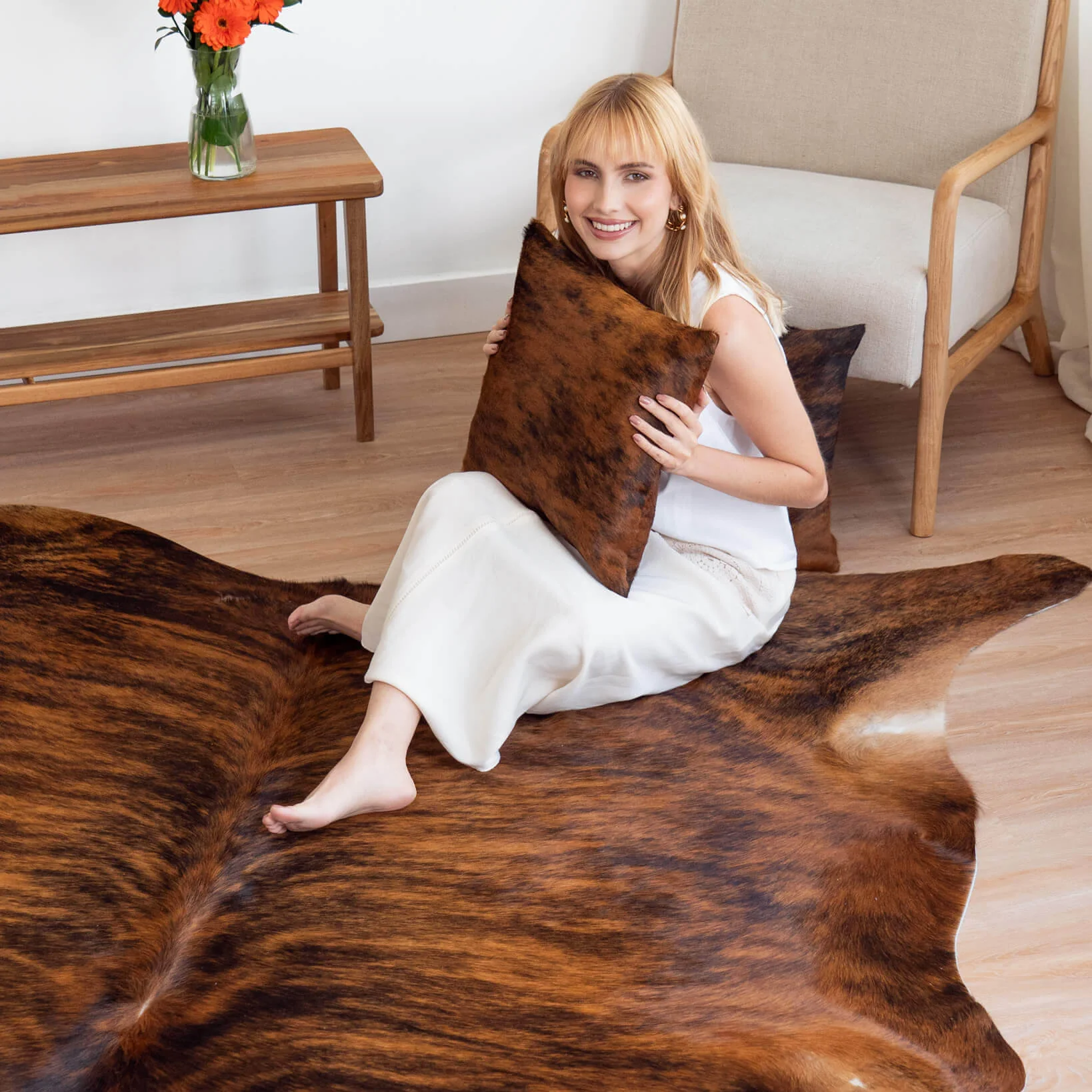 Brindle Cowhide Rug - Image 5