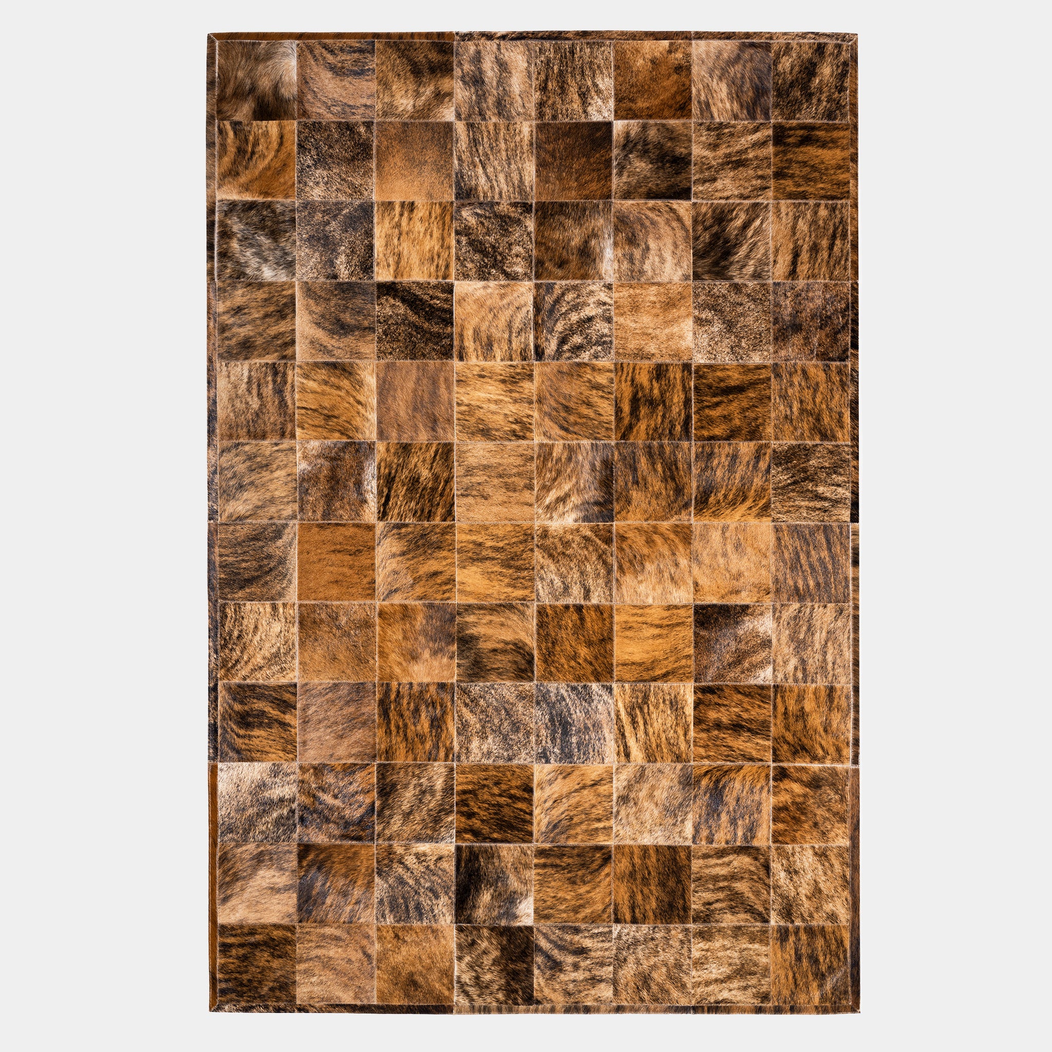 Brindle Patchwork Cowhide Rug - Image 3
