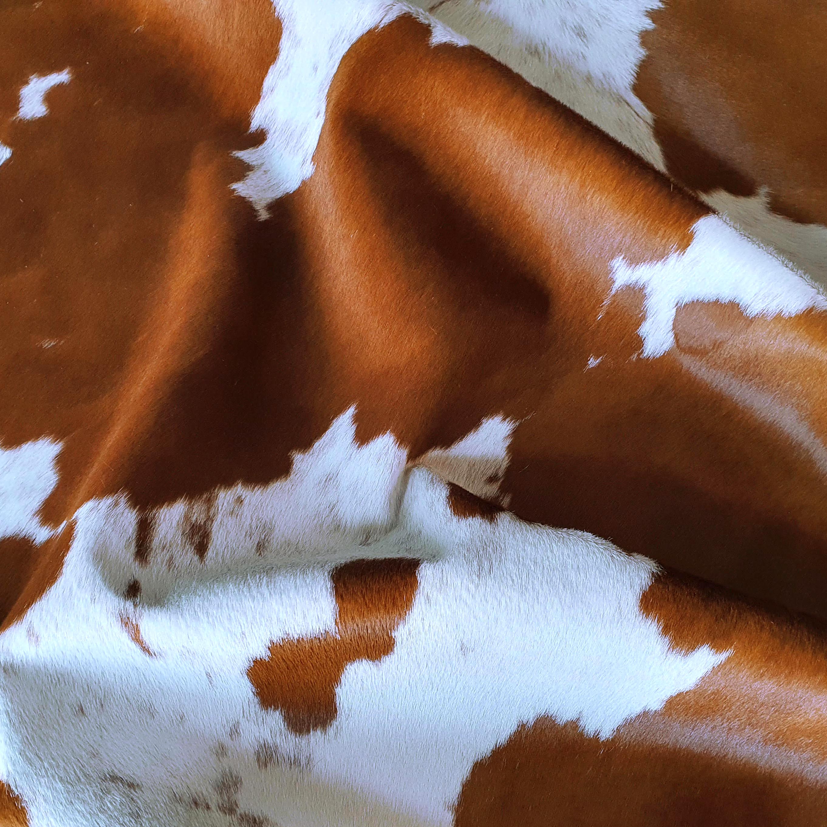 Brown and White Brazilian Cowhide Rug: LARGE - Image 8