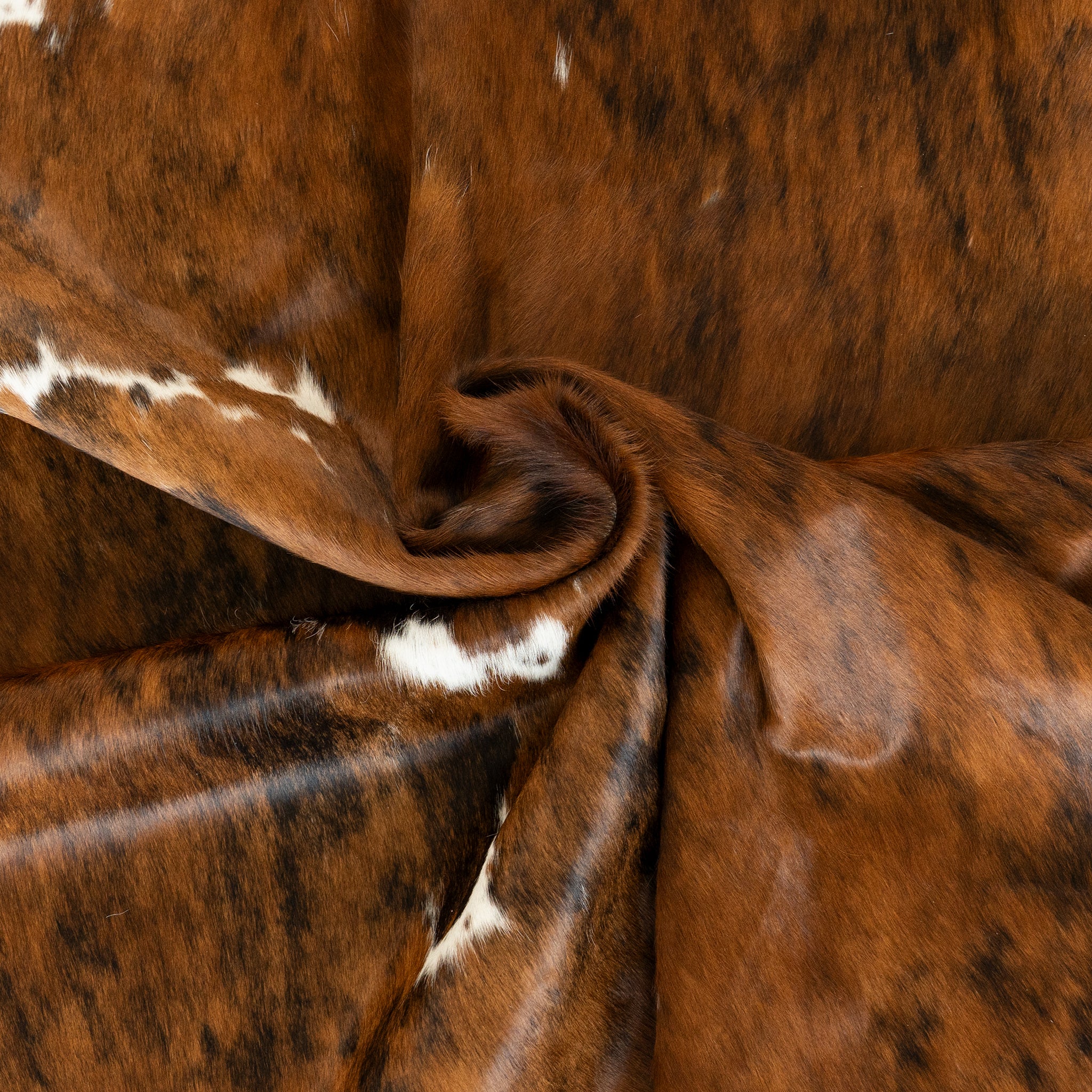 Cowhide Rug Tricolor Brindle Mix - Image 10