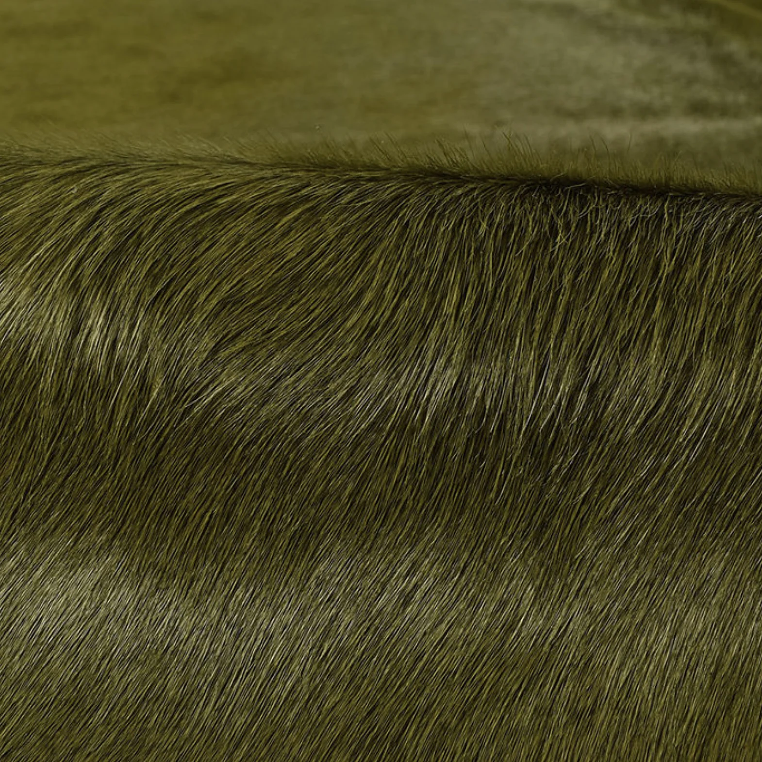 Green Dyed Cowhide Rug - Image 5