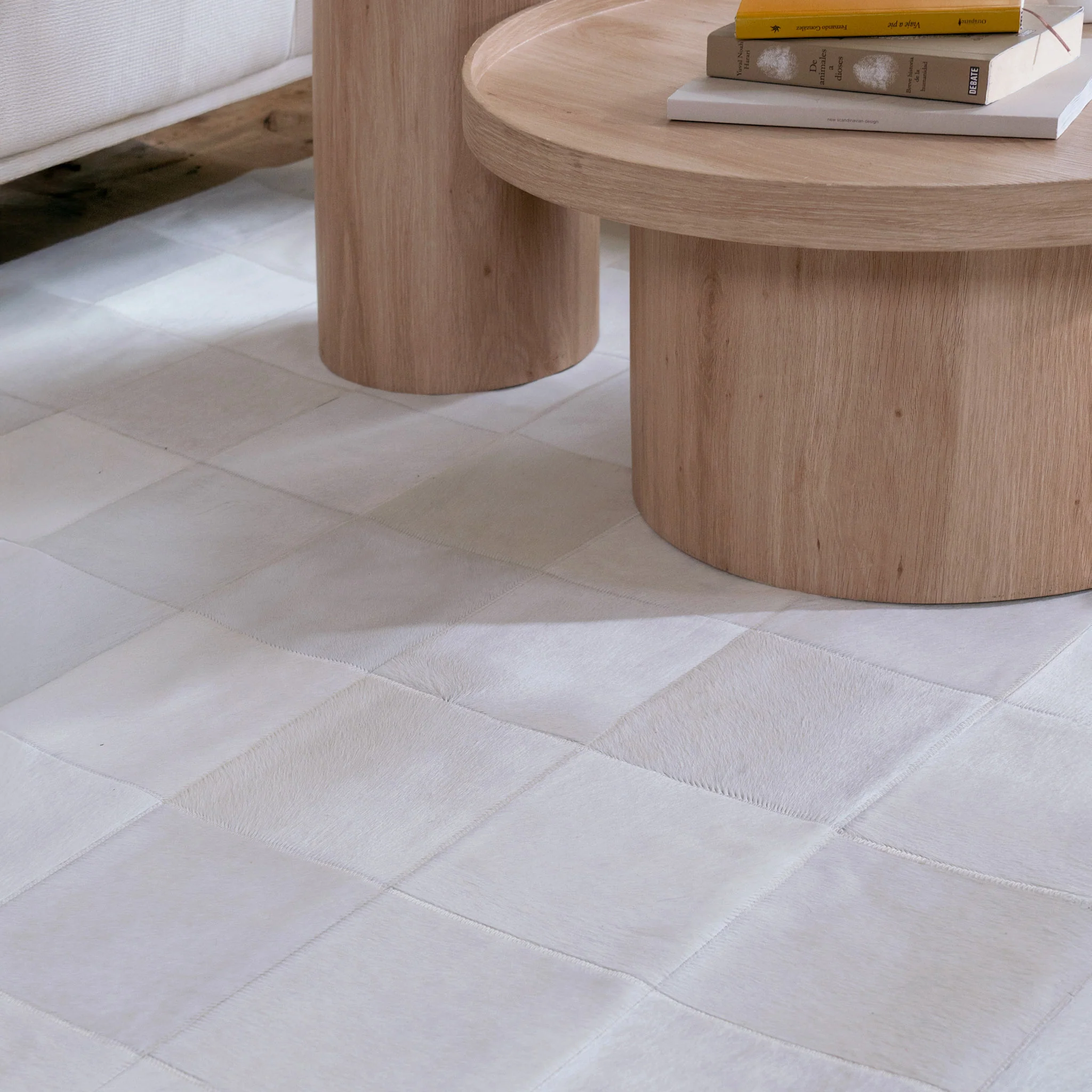 Rhodes White Cowhide Rug - Image 7