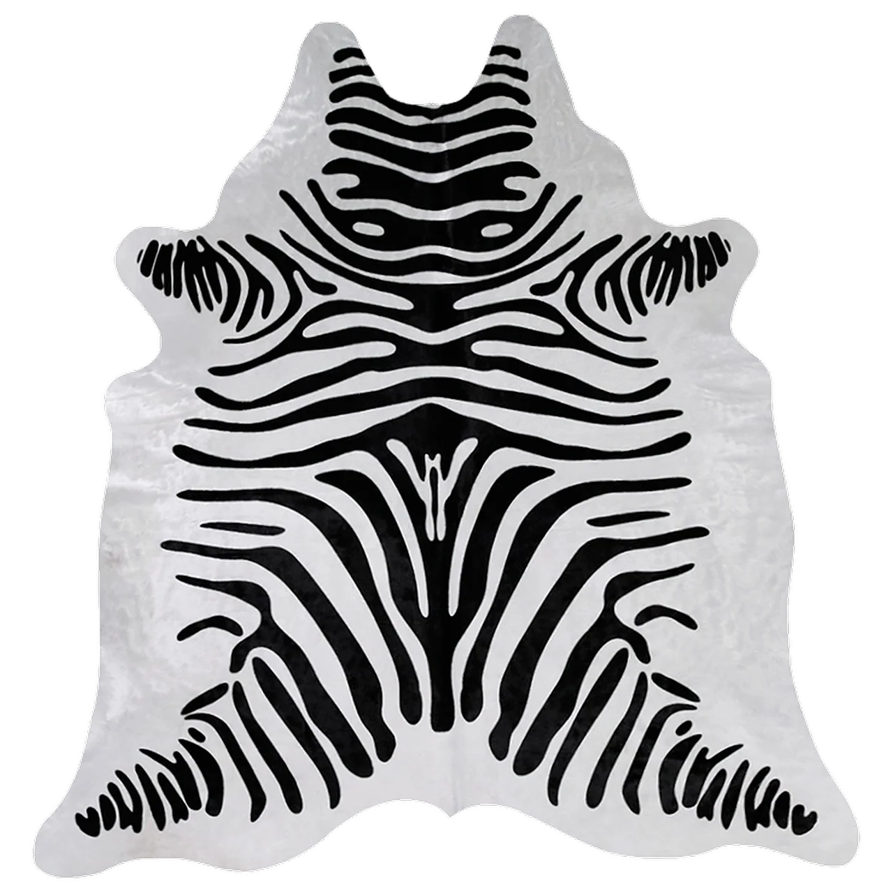 Zebra Cowhide Rug - Image 3