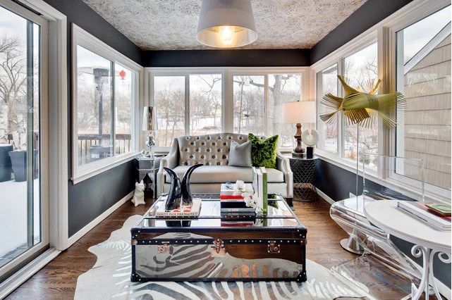 Zebra Silver Metallic On Off White Cowhide Rug - Image 4